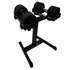 Verstelbare dumbbellset t/m 20 kg inclusief standaard - productafbeelding 1