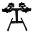 Verstelbare dumbbellset t/m 20 kg inclusief opbergrek