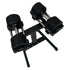 Verstelbare dumbbellset t/m 20 kg inclusief opbergrek