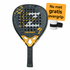 EZRIO SPORTS Diamant Pro Padelracket Zwart Geel — 24K Carbon & Kevlar | 3D Sand | Aanvallend Spel