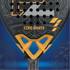 EZRIO SPORTS Diamant Pro Padelracket Zwart Geel — 24K Carbon & Kevlar | 3D Sand | Aanvallend Spel