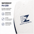 EZRIO SPORTS Padeltas Classic Wit Blauw — 40L | Waterdicht PU Leer | 2 Racketvakken