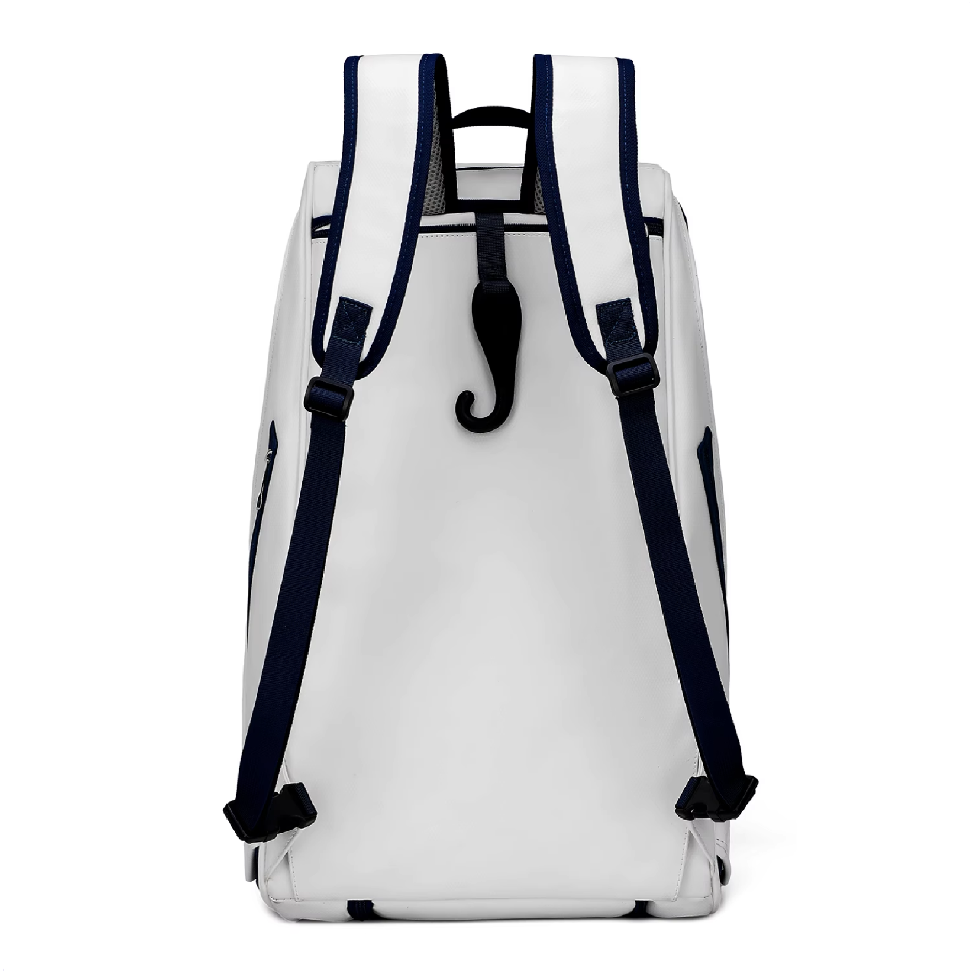 EZRIO SPORTS Padeltas Classic Wit Blauw — 40L | Waterdicht PU Leer | 2 Racketvakken