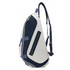 EZRIO SPORTS Padeltas Classic Wit Blauw — 40L | Waterdicht PU Leer | 2 Racketvakken