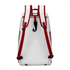 EZRIO SPORTS Padeltas Classic Wit Rood — 40L | Waterdicht PU Leer | 2 Racketvakken