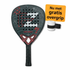 EZRIO SPORTS Diamant Pro Padelracket Zwart Rood — 24K Carbon & Kevlar | 3D Sand | Aanvallend Spel