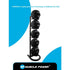 Muscle Power Opbergrek Powerbags & Wallballs Deluxe — 5 Plaatsen | Mat Zwart
