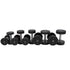 MP1012 Ronde rubber dumbbellset 2-20 kg - productafbeelding 3