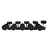 MP1012 Ronde rubber dumbbellset 22-40 kg - productafbeelding 3