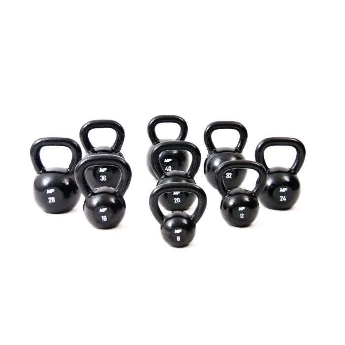 Kettlebell gietijzer 8-40 kg voordeelset incl. opbergrek - productafbeelding 2