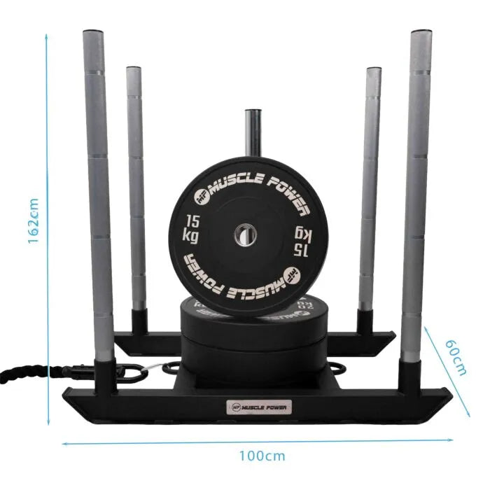 Muscle Power Competitie Sled — 50kg | 150+ kg Belastbaar | Hyrox & CrossFit