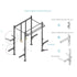 Muscle Power CrossFit Station Losstaand Outdoor — MP186-OUTDOOR