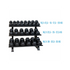 Muscle Power Dumbbellrek Heavy — 3 Laags | 132x110x80 cm
