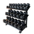 Muscle Power Dumbbellrek Heavy — 3 Laags | 132x110x80 cm