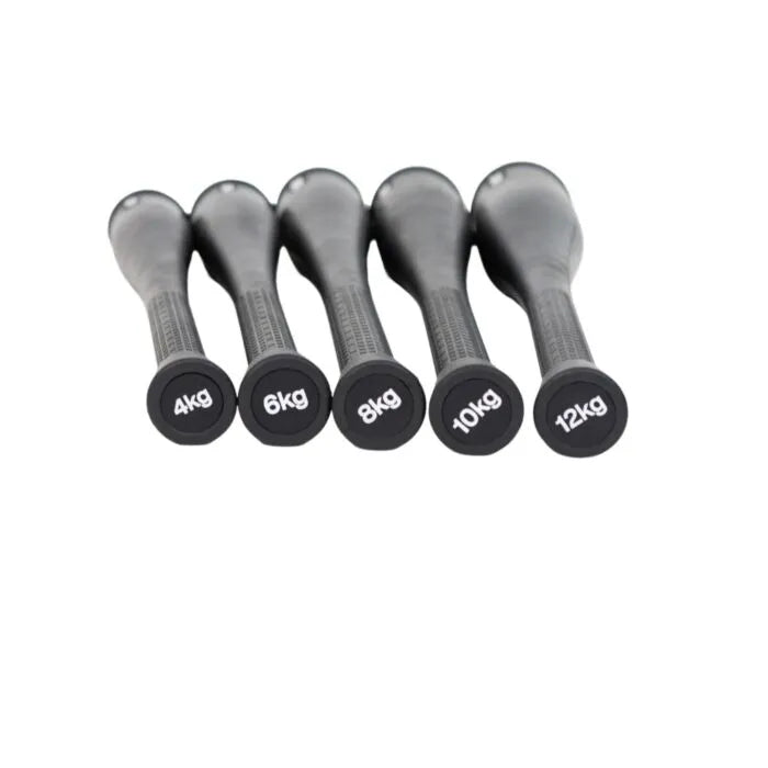 Muscle Power Rubber Clubbells — 4 t/m 12 kg | Rotationele Krachttraining