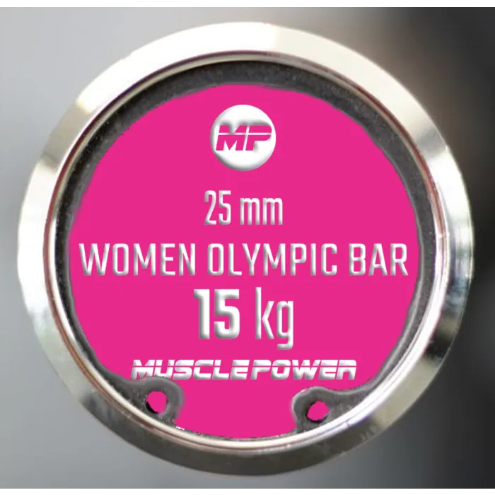 Muscle Power Olympische Dames Halterstang — 15kg | 25mm