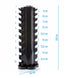 Hexa Dumbbellset 1 - 10 kg Inclusief Opbergtoren - productafbeelding 2