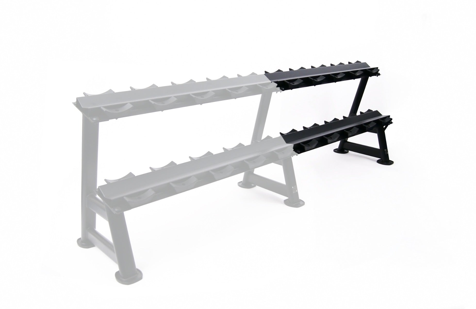 Uitbreiding Dumbbellrek met aflegschalen voor 5 sets - productafbeelding 3
