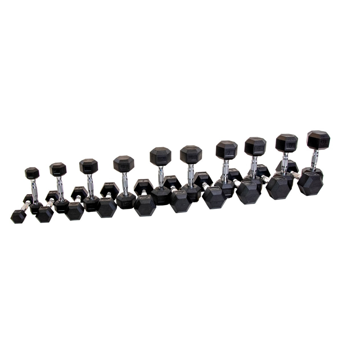 MPHEX300 Hexa Dumbbellset 1 -10 kg - productafbeelding 1