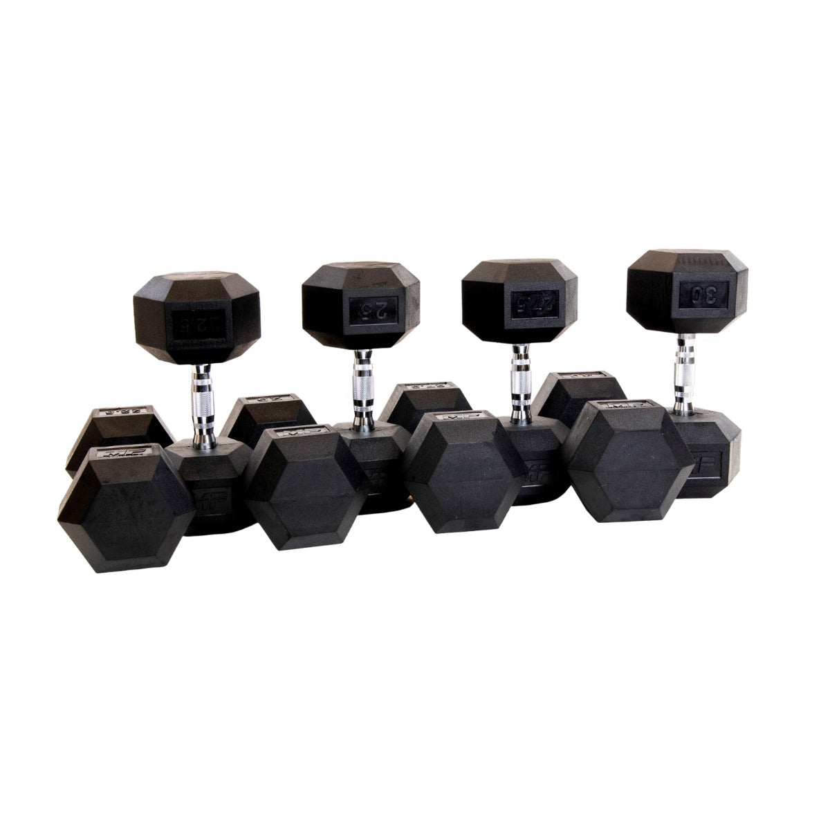 MPHEX300 Hexa voordeel Dumbbellset 22.5 - 30 kg - productafbeelding 1
