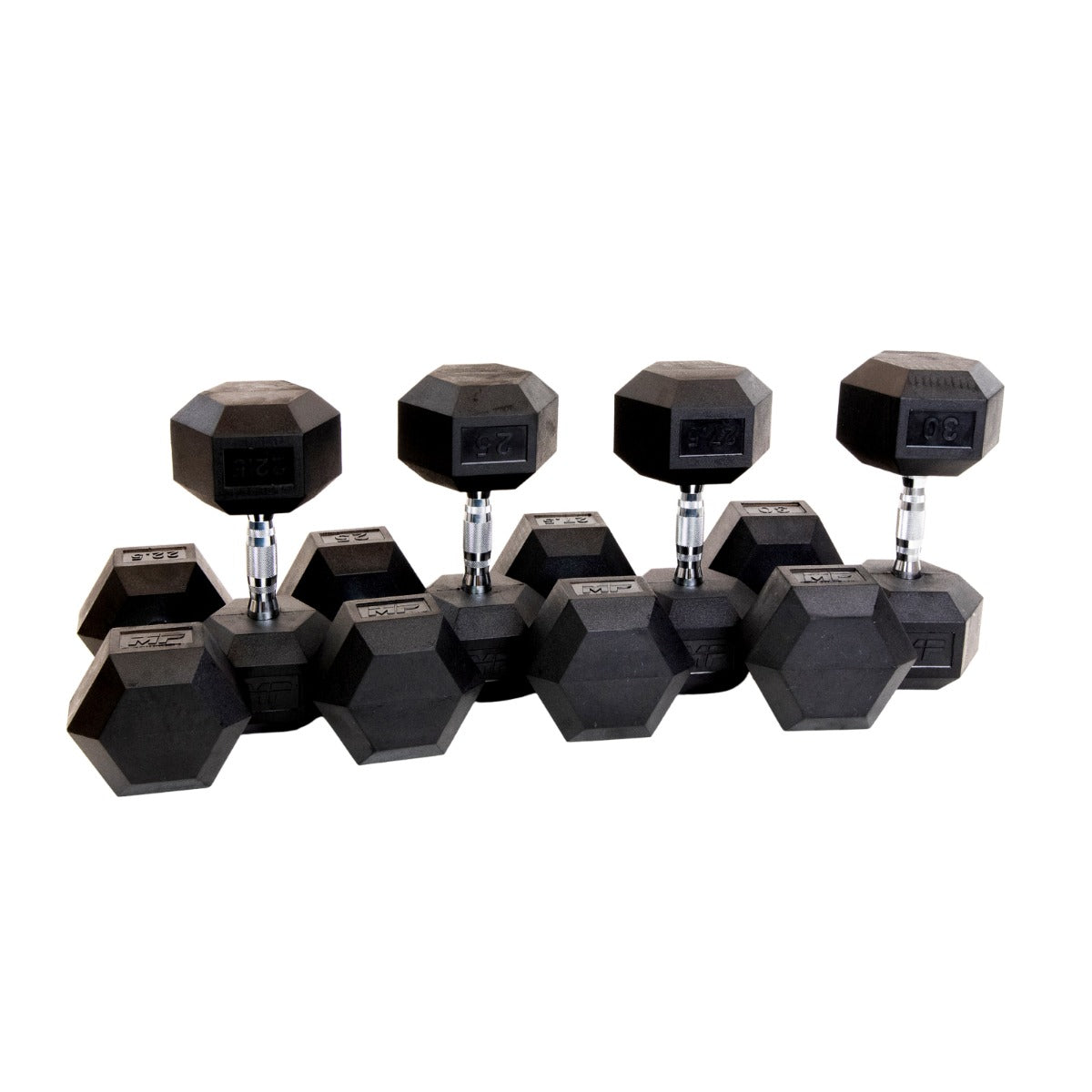 MPHEX300 Hexa voordeel Dumbbellset 22.5 - 30 kg - productafbeelding 2