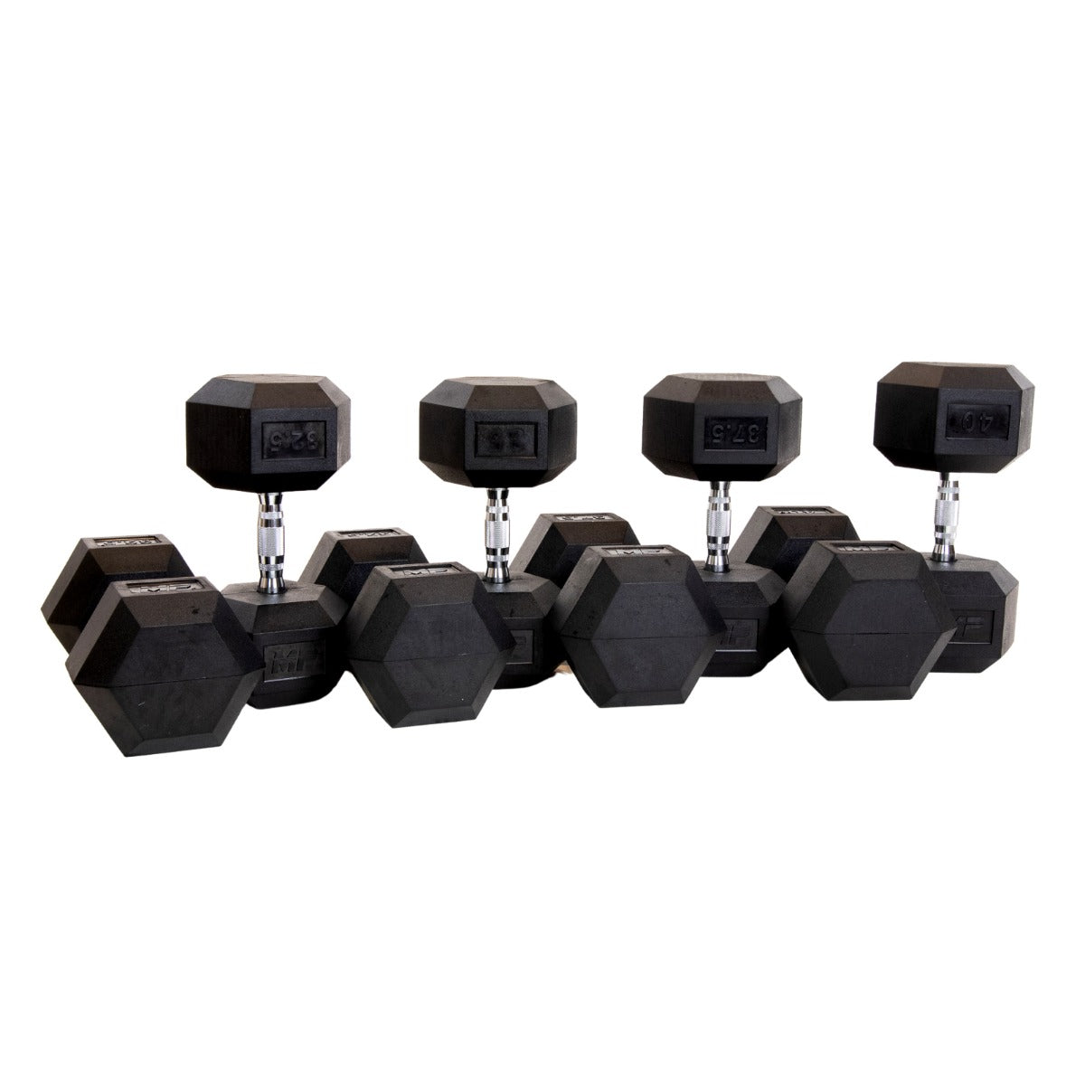 MPHEX300 Hexa voordeel Dumbbellset: 32.5 - 40 kg - productafbeelding 2