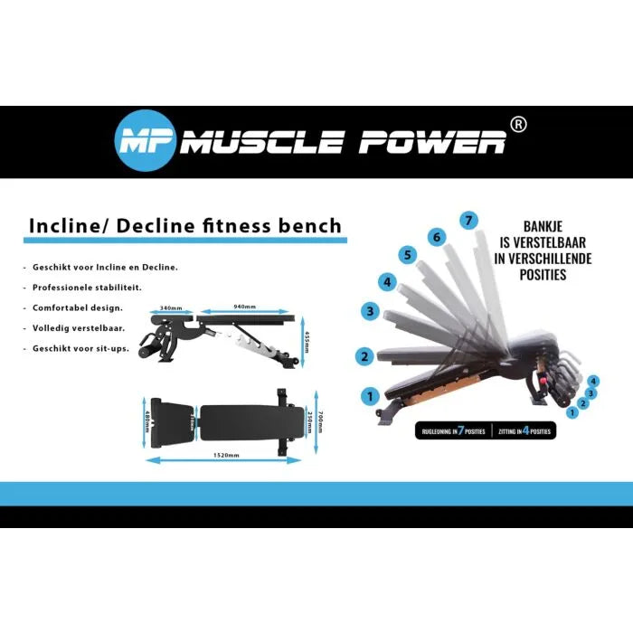 Incline/Decline Fitness Bench
