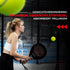EZRIO SPORTS Padelracket Rond — Zwart Rood — 3K Carbon | Incl. Hoes | Beginner & Gevorderde